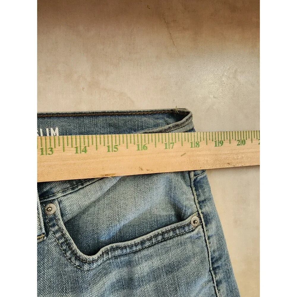 Levis Signature 537 Jeans Mens 36x30 Blue Denim Slim Fit Wash